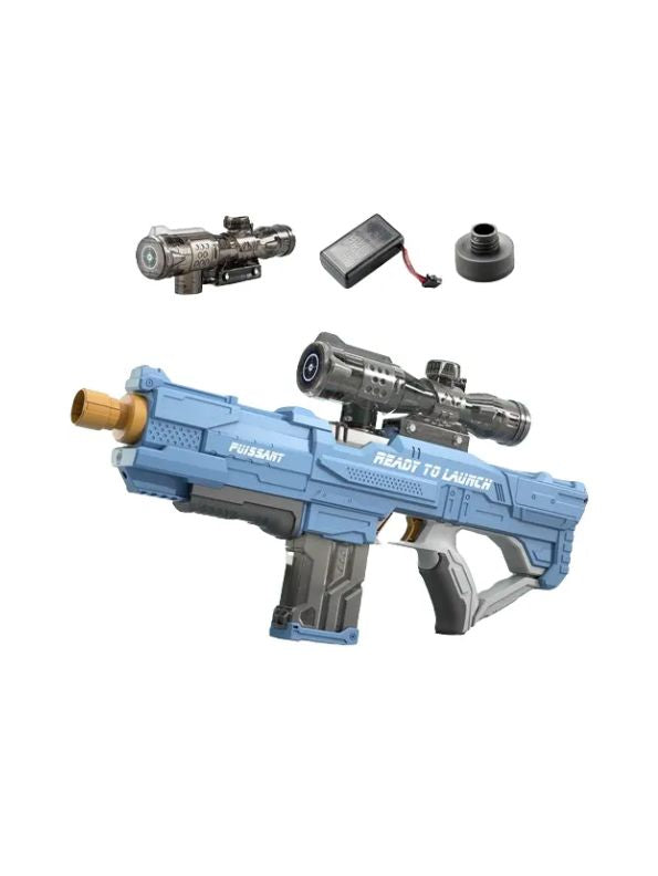 Blue - HydroStrike 600 Automatic Electric Water Gun – 600ML High-Pressure Spray Gun for Summer Fun