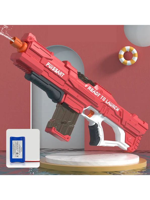 Blue - HydroStrike 600 Automatic Electric Water Gun – 600ML High-Pressure Spray Gun for Summer Fun