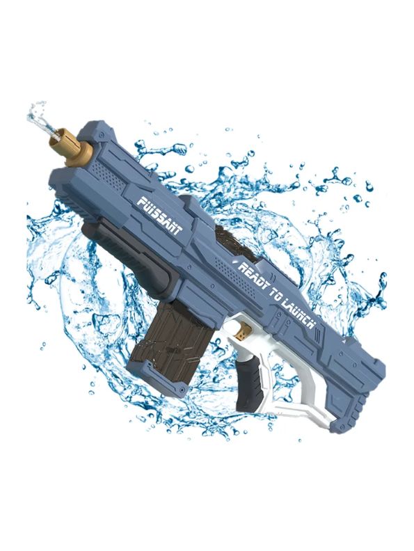 Blue - HydroStrike 600 Automatic Electric Water Gun – 600ML High-Pressure Spray Gun for Summer Fun