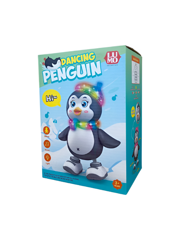 Interactive Dancing Penguin Toy – Musical Walking Penguin with LED Lights, Music & Educational Play LMI15106.