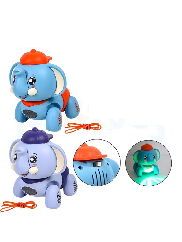 Interactive Musical Purple Elephant Toy with LED Lights – Educational Walking & Singing Elephant for Toddlers & Kids (Age 3+) TV5705