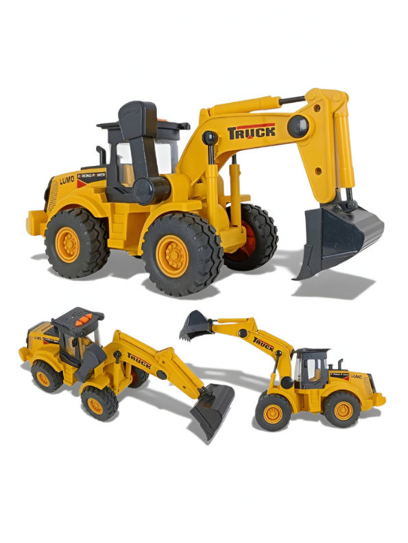 JCB Excavator Toy Truck – Pull Back Construction Vehicle for Kids LMI12254.