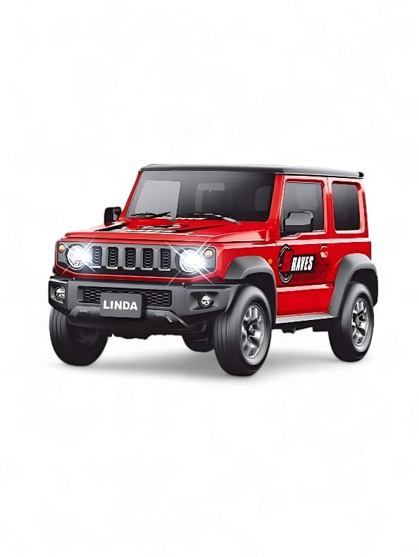 Red Suzuki Metal Model Diecast Car (L- 22) - Toyloft