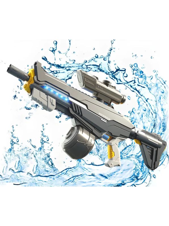 StormJet X1 Electric Water Gun – LED Light-Up, Auto Suction, Long-Range Squirt Gun LMI14352