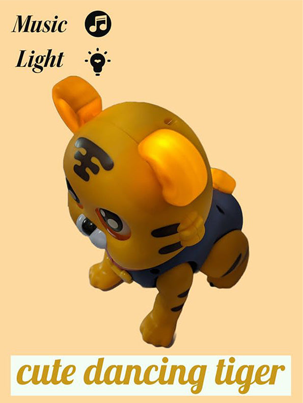 Jumping Tiger Musical Toy Lights And Sound - Grey (L-1) - Toyloft