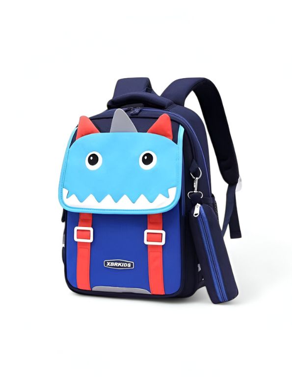Turquoise - JurraBag – Cute Dinosaur Backpack for Kids with Safety Belt | Large Capacity School Bag | Fun & Comfortable Design NOVGBT2473.