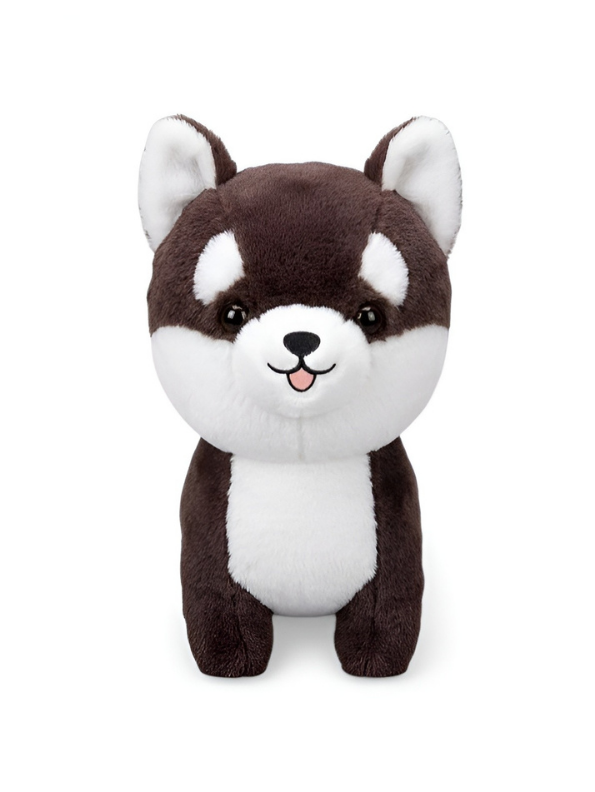 Kawaii Shiba Inu Dog Plush Toy – Soft Stuffed Animal Puppy Plushie Brown ST14168.
