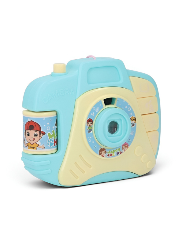Kids Musical Toy Blue Camera with Light Projection and Sound Effects – Interactive Educational Learning Toy for Toddlers TV4720
