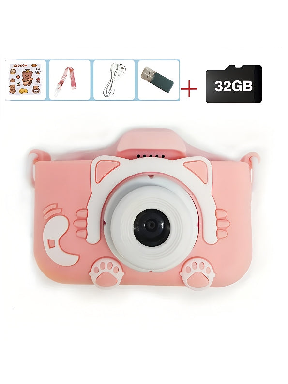 Kids Portable Selfie Camera Toy - Pink (MS-M-48) - Toyloft