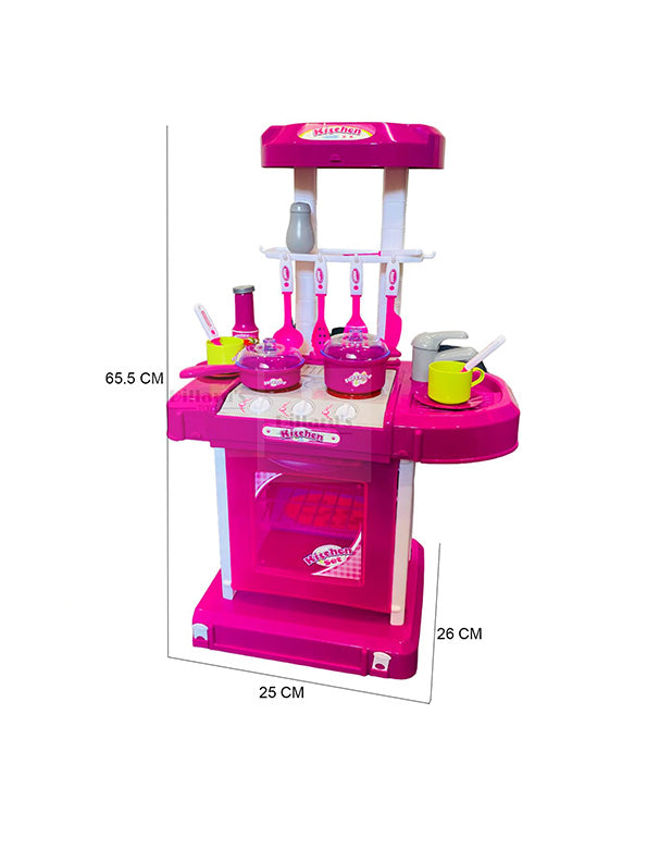 Big Size - Kitchen Set for Kids Girls Big Cooking Set (MS-M-3) - Toyloft