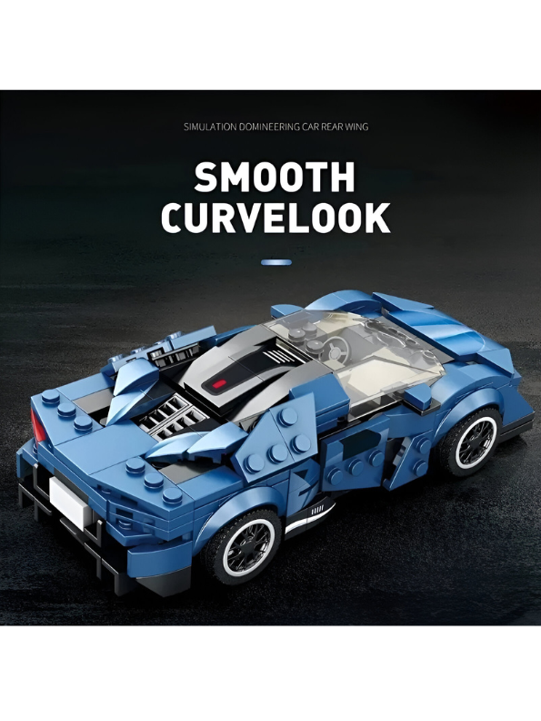 Building Block Chevrolet Camaro Racing Car Toy - Buildable Sports Car Model for Kids & Collectors (MD-N-24)