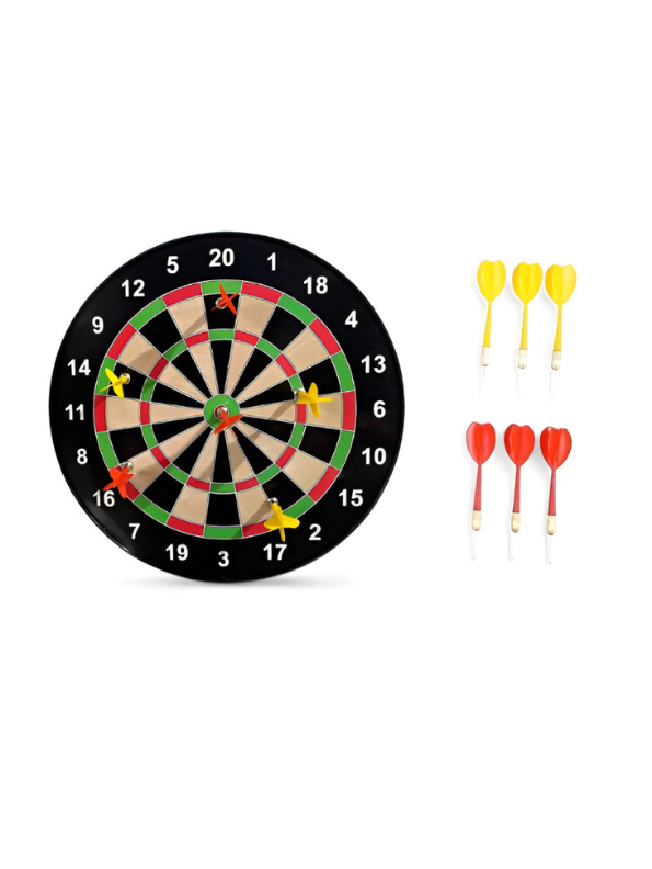 Dart Set – Magnetic Game Set with 6 Safe Magnetic Darts - Brown LMI8617.
