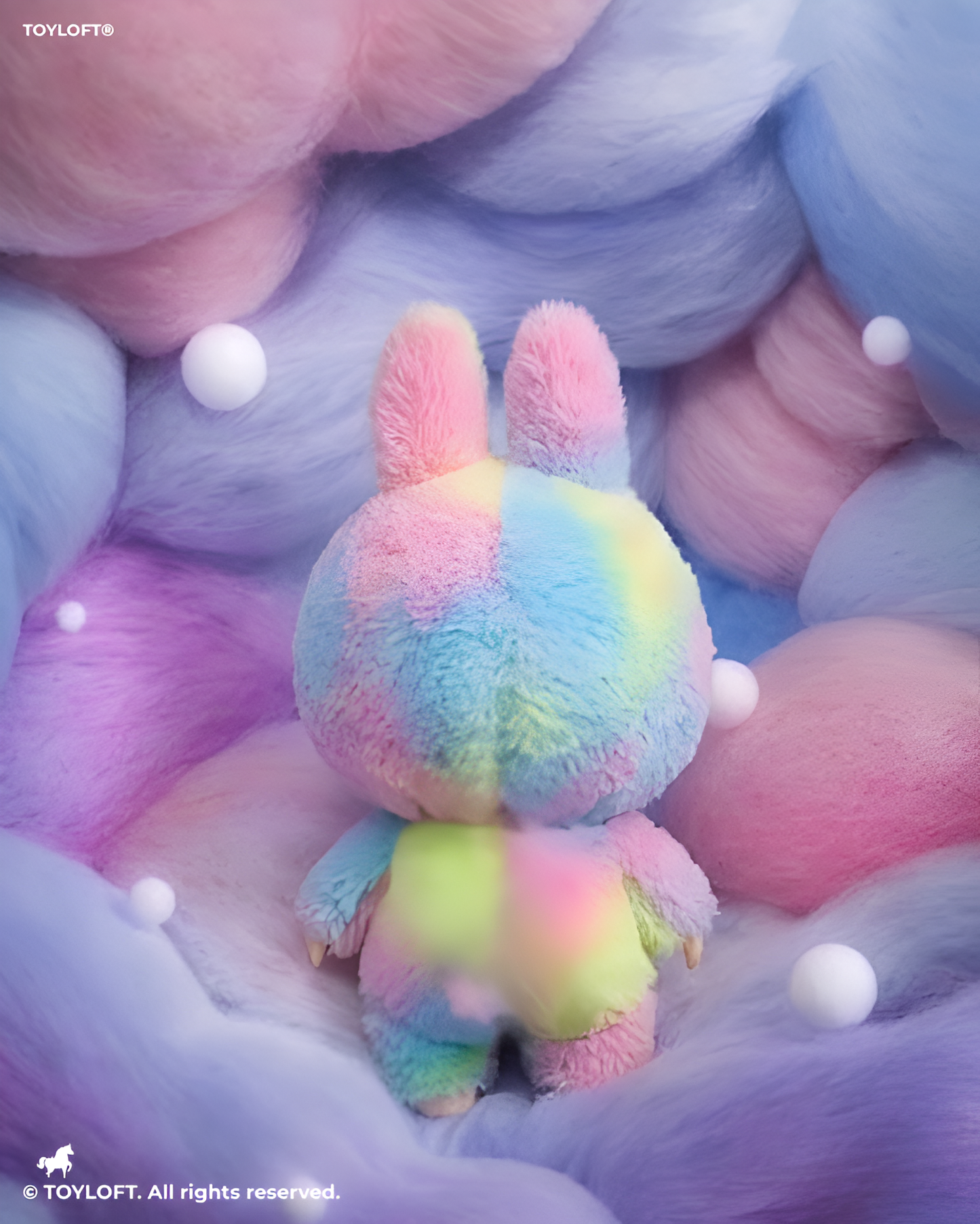 Labubu Character Plush Toy, 7-Inch Soft Stuffed Doll, mix of pastel Collectible Figure ST16650.