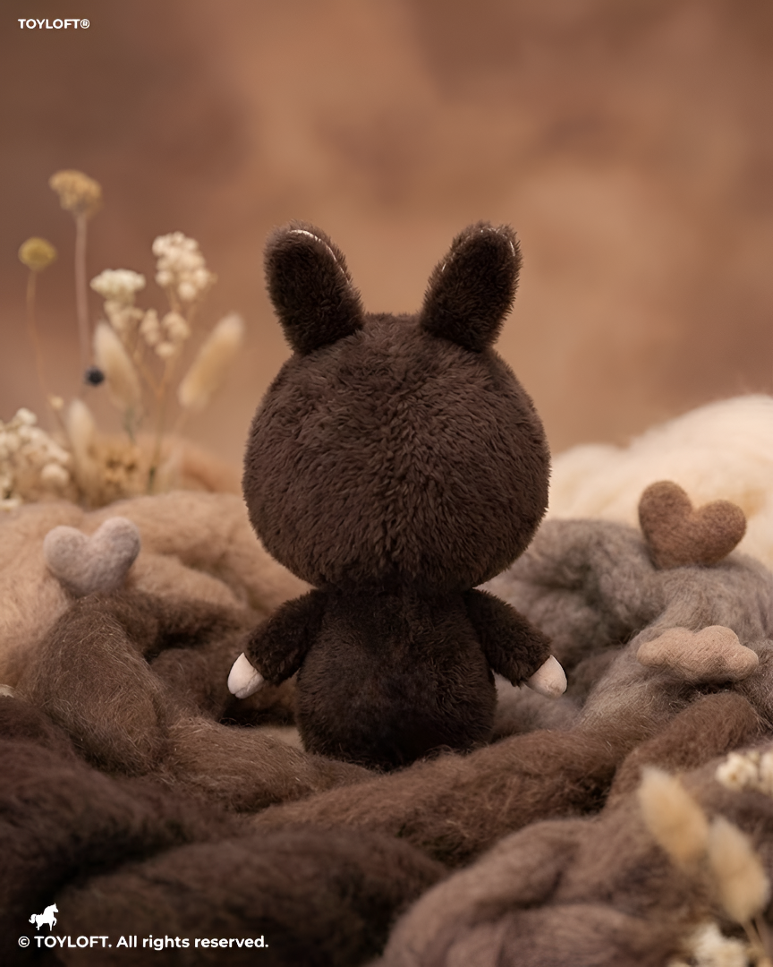 Labubu Monster Series Brown 8" Cute Bunny Plush Toy Doll ST15568
