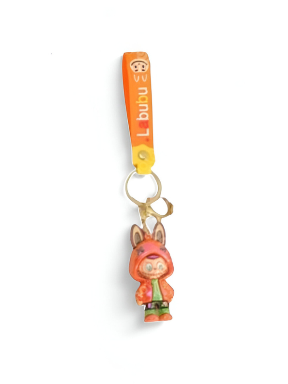 Orange - Labubu Shining Keychain – Cute Glow Keyring for Kids NOVHBC-1881191.