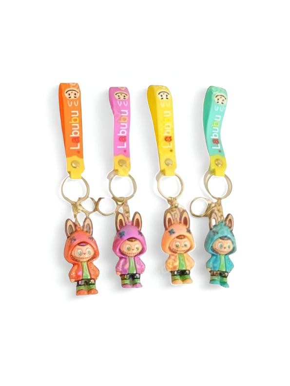 Yellow - Labubu Shining Keychain – Cute Glow Keyring for Kids NOVHBC-1881191.