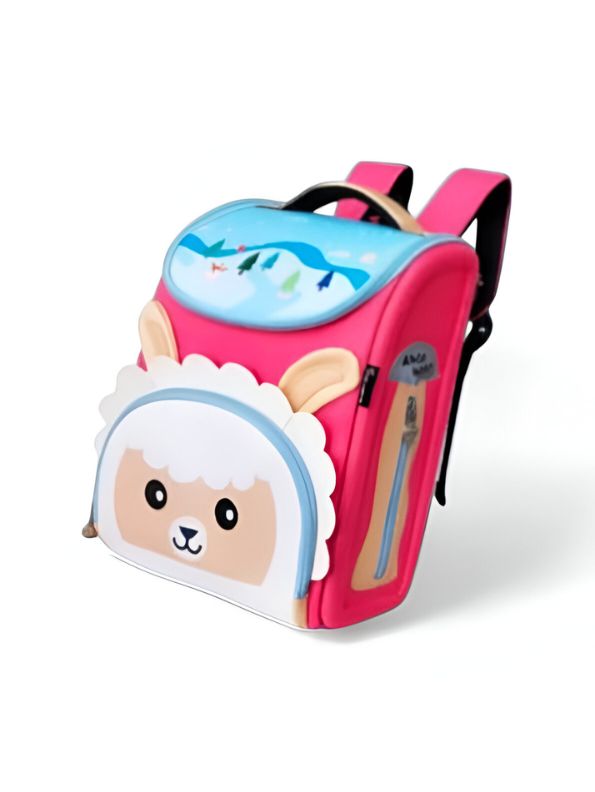Lambie – Lamb Face Kids Backpack for School, College & Kindergarten | Cute Bag for Girls & Boys NOV5581.