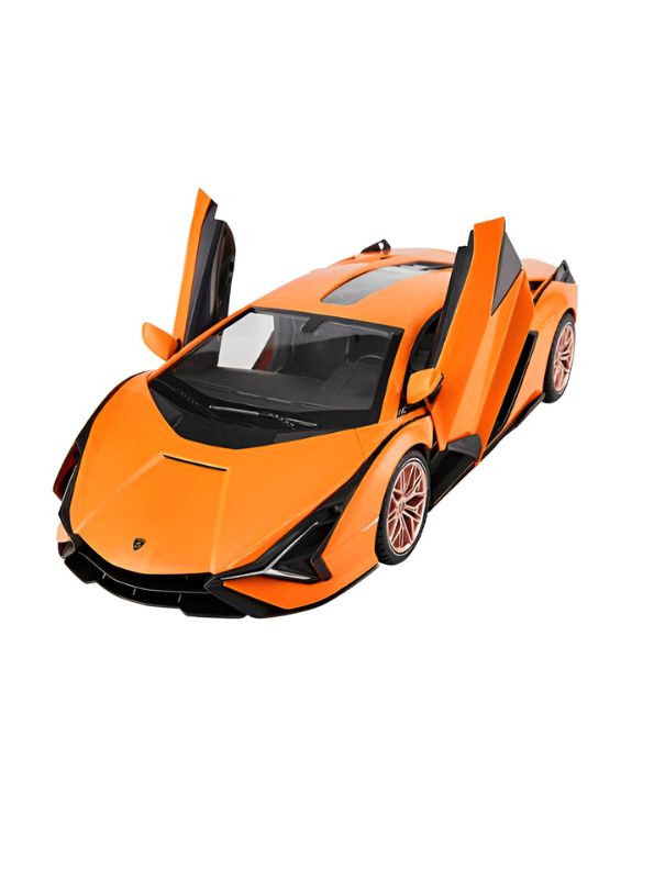 Orange - Lamborghini Aventador Diecast Car – Premium Metal Model Toy for Car Lovers & Collectors Scale 1:24 LMI15038.
