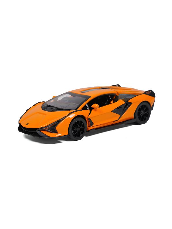 Orange - Lamborghini Aventador Diecast Car – Premium Metal Model Toy for Car Lovers & Collectors Scale 1:24 LMI15038.
