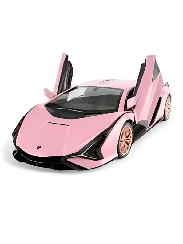 Pink - Lamborghini Aventador Diecast Car – Premium Metal Model Toy for Car Lovers & Collectors Scale 1:24 LMI15038.