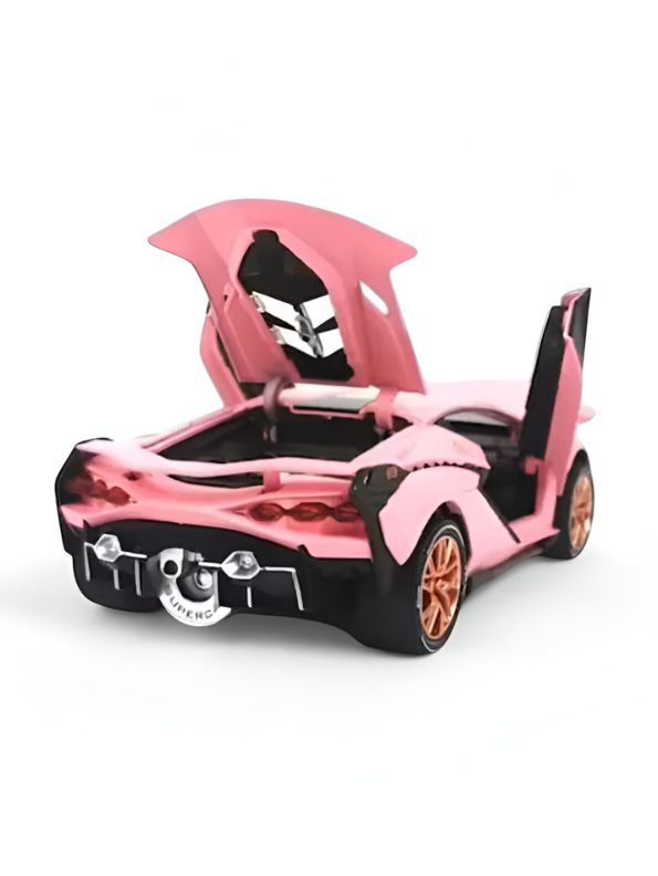 Pink - Lamborghini Aventador Diecast Car – Premium Metal Model Toy for Car Lovers & Collectors Scale 1:24 LMI15038.