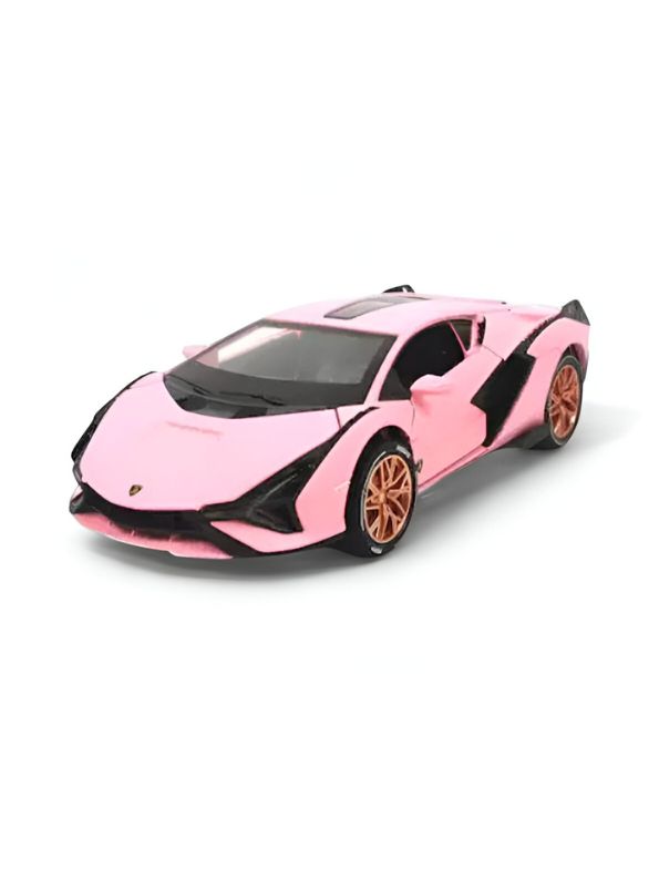 Pink - Lamborghini Aventador Diecast Car – Premium Metal Model Toy for Car Lovers & Collectors Scale 1:24 LMI15038.