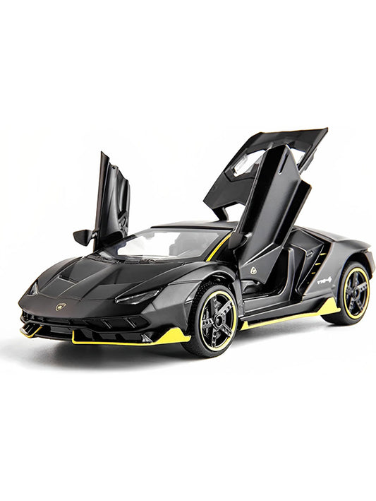 Lamborghini Metal Diecast Car - Black - Medium Size - Toyloft