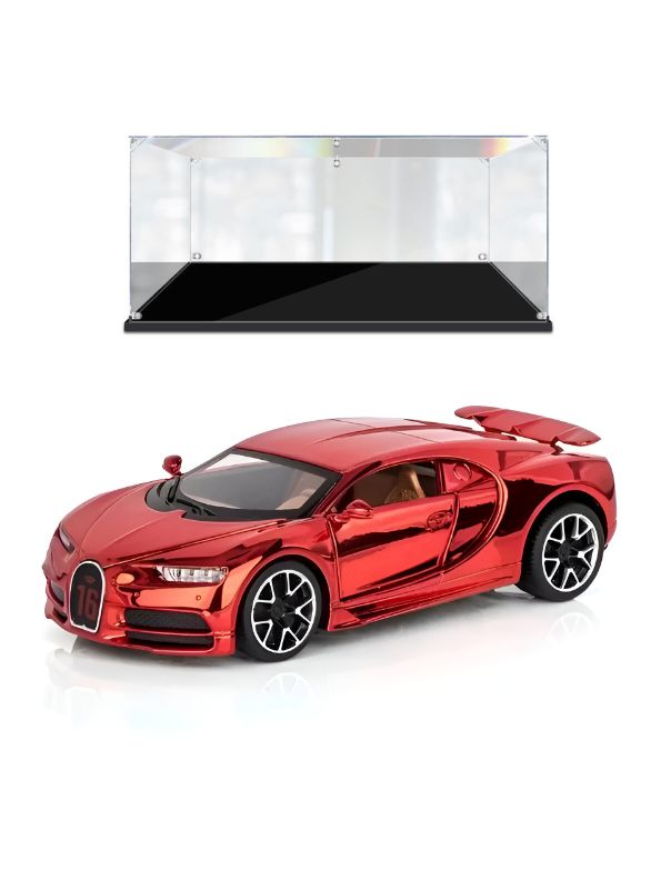 Red - Lamborghini Centenario – Diecast Model Car Premium Collectible Toy Scale - 1:32 – Acrylic Display Case .