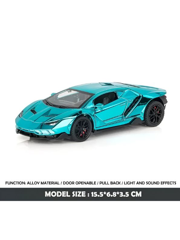 Blue Mirage - Lamborghini Centenario – Diecast Model Car Premium Collectible Toy Scale - 1:32 – Acrylic Display Case