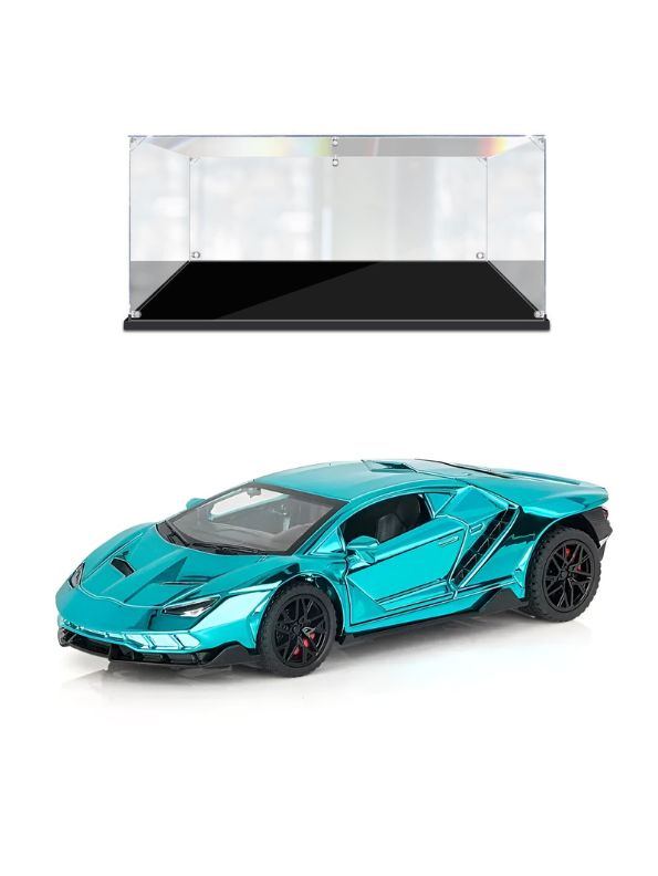 Blue Mirage - Lamborghini Centenario – Diecast Model Car Premium Collectible Toy Scale - 1:32 – Acrylic Display Case