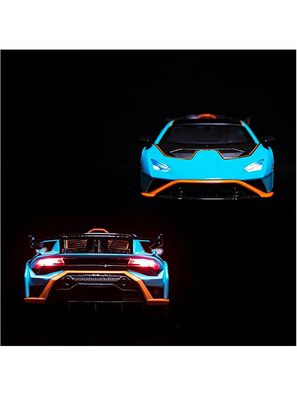 Lamborghini Huracán STO Model 1:24 Scale Diecast Car - Blue Metal Collectible | TV-O-24 - Toyloft