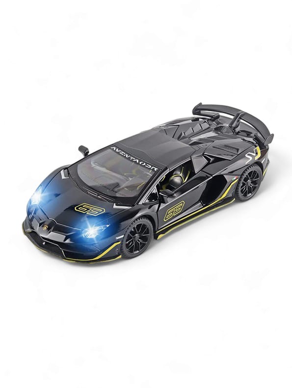 Lamborghini Aventador SVJ 63 Metal Model Diecast Car Scale 1:24 - Black (S) - Toyloft