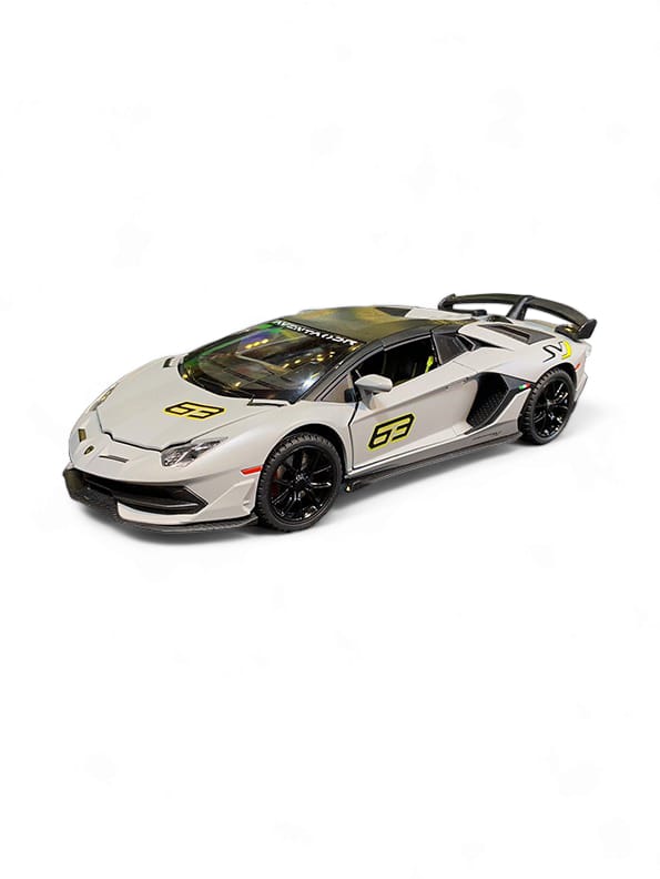 Lamborghini Aventador SVJ 63 Metal Model Diecast Car Scale 1:24 - Grey (S) - Toyloft