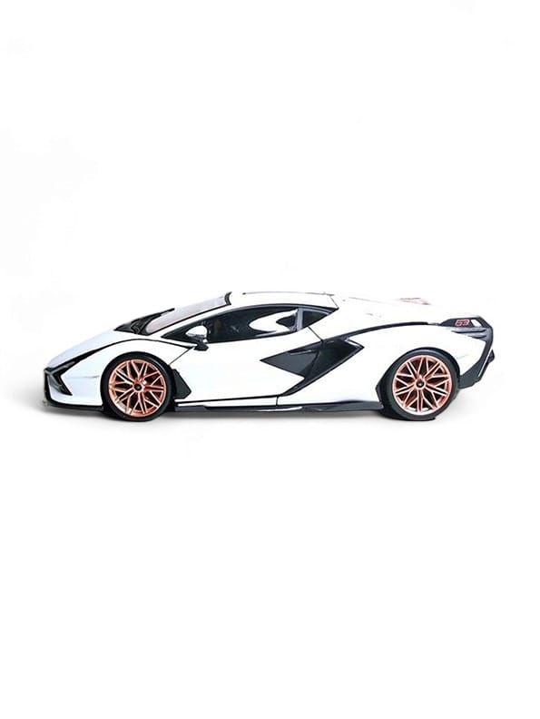 Lamborghini Sian FKP 37 Metal Model Diecast Car - White (TV-May-13) - Toyloft