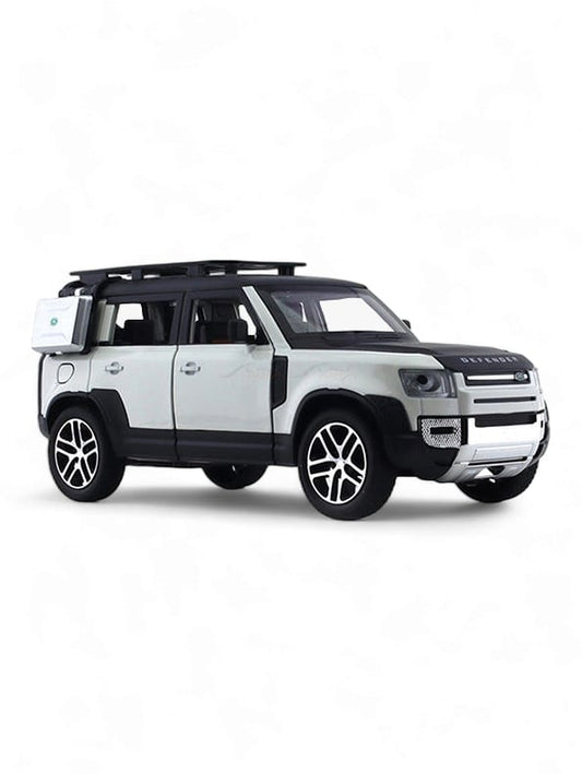 Land Rover Defender Metal Model Diecast Car - Silver (TV) - Toyloft