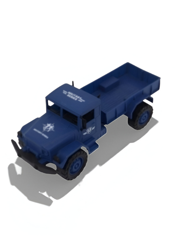 Large Military Truck Toy for Kids | Army Vehicle with Pull Back Action | Strong & Safe Toy Blue LMI15355.