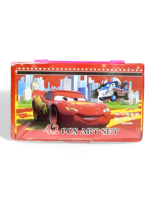 Lightning McQueen Cars Coloring Set for Kids – 42-Piece Art Kit with Crayons, Fun Creative Activity for Toddlers, Preschoolers & Children NOVHBC-188641.