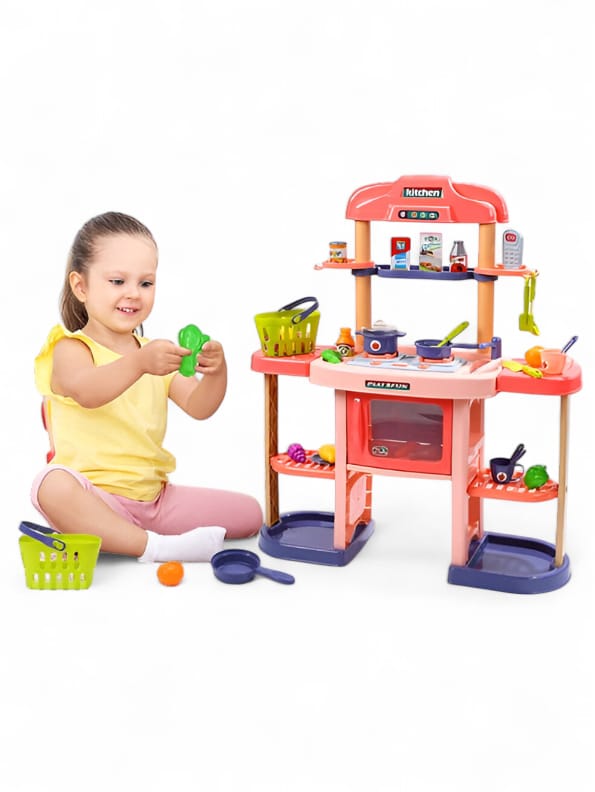 Little Chef Play Kitchen Set For Kids (NX-N-24) - Pretend Play Cooking Toy with Accessories