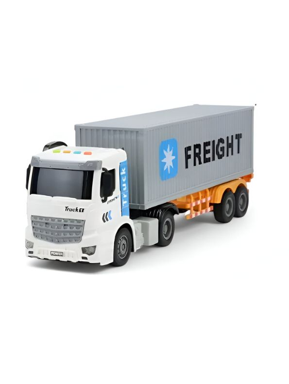 White - Lori Semi-Trailer Truck Toy – Heavy-Duty Container Transport Vehicle for Kids | Durable & Realistic Play Truck LMI1507.