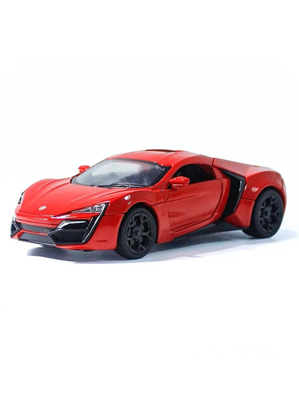 Lykan Hyper Sport Metal Diecast Car - Red - 1:32 Scale - Toyloft