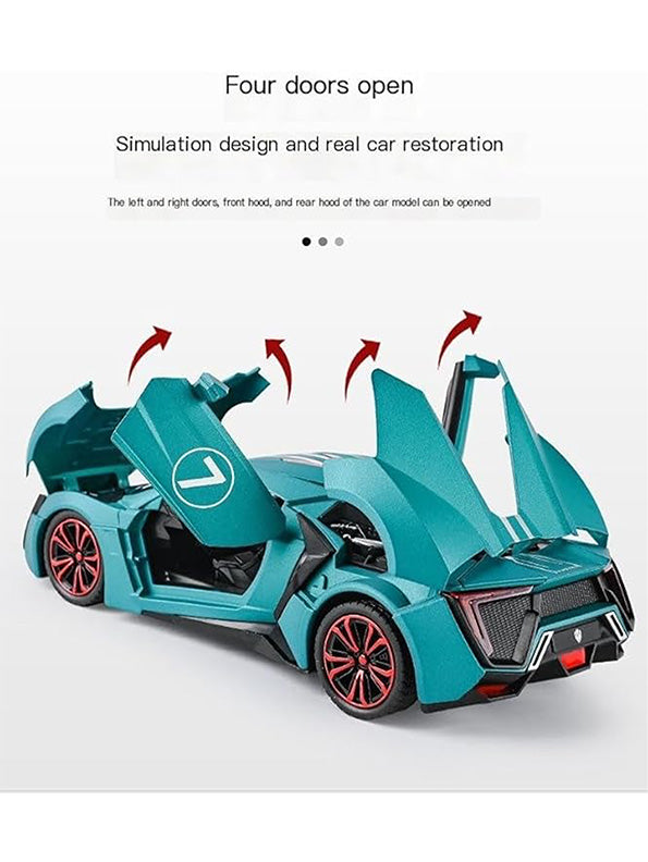 Lykan Hyper sport Model 1:24 Scale Diecast Car - Green Metal Collectible | TV-O-24 TV-O-24 - Toyloft