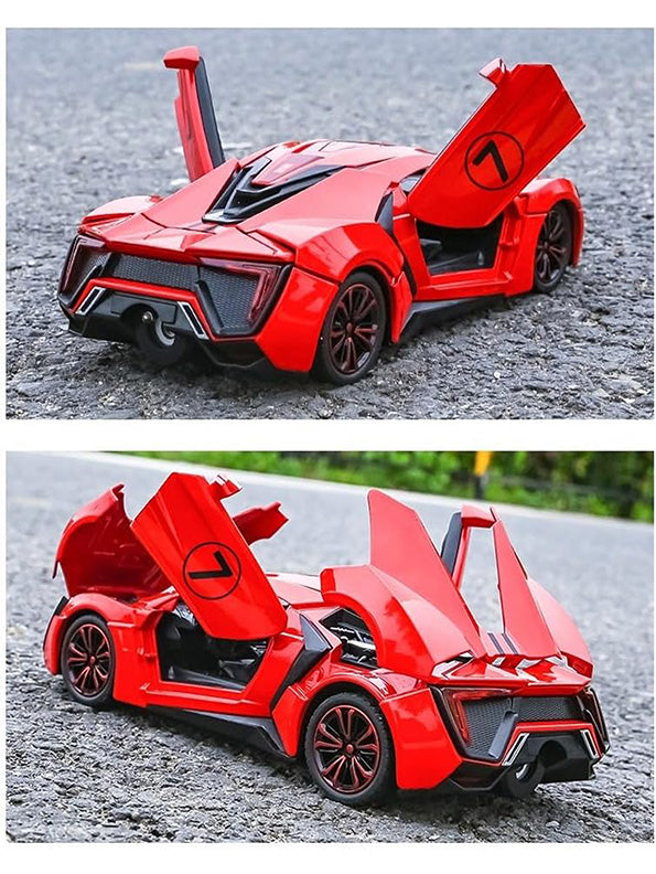 Lykan Hyper sport Model 1:24 Scale Diecast Car - Red Metal Collectible | TV-O-24 TV-O-24 - Toyloft