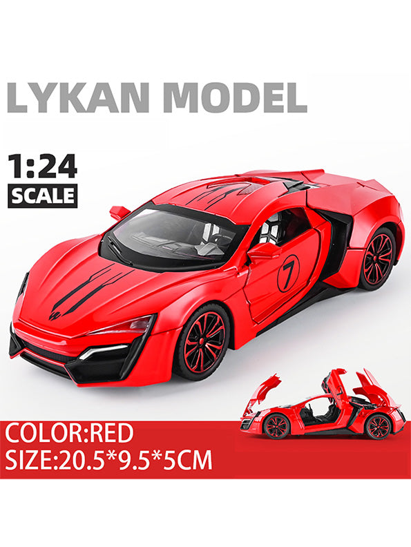 Lykan Hyper sport Model 1:24 Scale Diecast Car - Red Metal Collectible | TV-O-24 TV-O-24 - Toyloft
