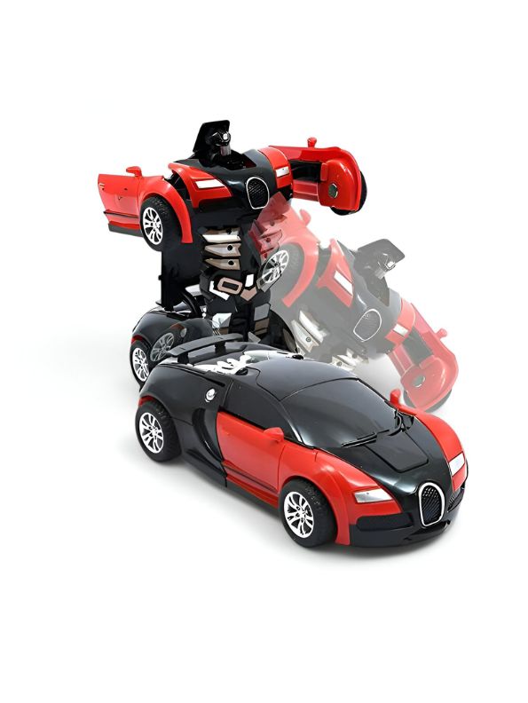 MECHA-ARES 2-in-1 Transformer Bugatti Decepticon Car | Dual Mode Sports Car Robot Toy for Kids.
