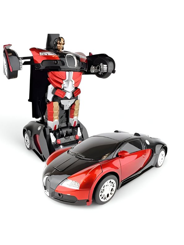 MECHA-ARES 2-in-1 Transformer Bugatti Decepticon Car | Dual Mode Sports Car Robot Toy for Kids.