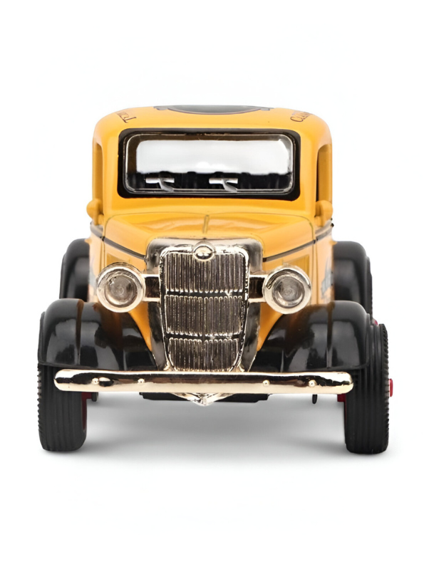 Yellow - MY66 Classic Truck Diecast Model Car – Retro Alloy Metal Toy with Pull Back Action & Sound | Collector’s Vintage Style Vehicle.