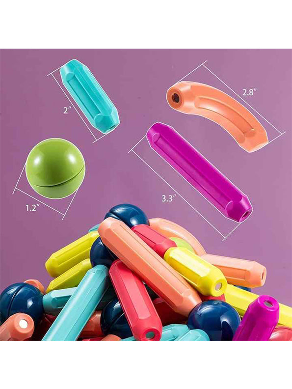 Magnetic Sticks Building Blocks Set For Kids - 42 Pcs (NXL-8) - Toyloft
