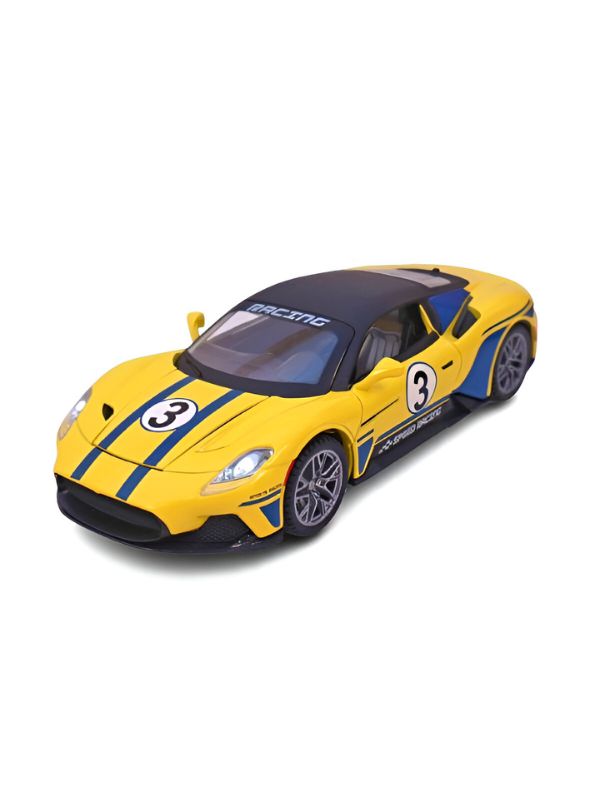 Maserati MC 20 Alloy Metal Pull Back Diecast Car – Premium Metal Toy Vehicle for Kids & Collectors Scale 1:22 - LMI14945 - Free Car Inside.