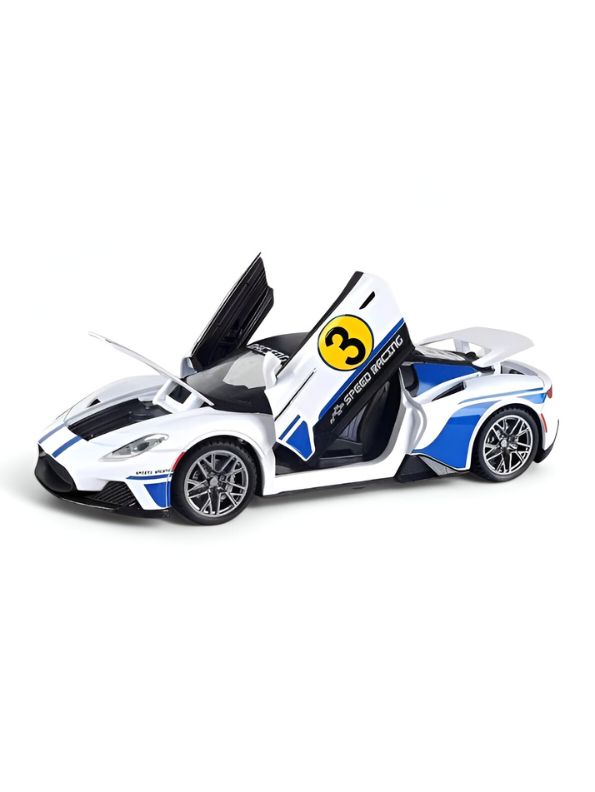 White - Maserati MC 20 Alloy Metal Pull Back Diecast Car – Premium Metal Toy Vehicle for Kids & Collectors Scale 1:22 - MSLMI.