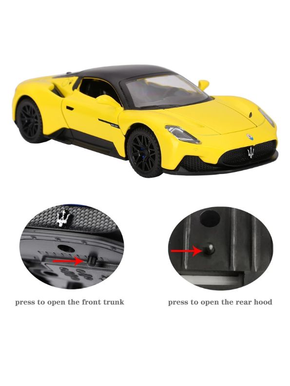 Yellow - Maserati MC20 Diecast Car – Premium Collectible Model for Enthusiasts Scale 1:32.